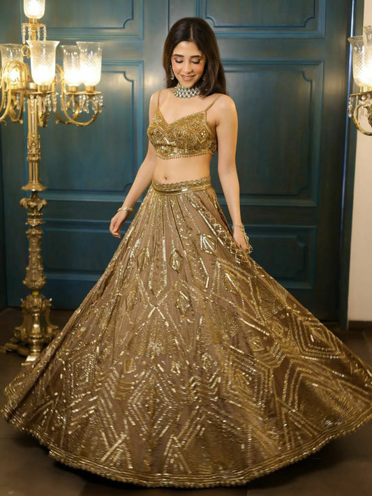 Premium Butterfly Net With Beautiful Embroidery Work , Coding Work With Heavy Sequins Work With Heavy Cancan And Canvas Lehenga Choli
