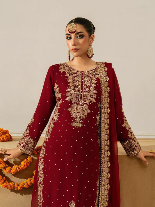 Heavy Georgette With Heavy Micro Cotton And Beautiful Coding Sequence Work And Moti Work Anarkali Dress