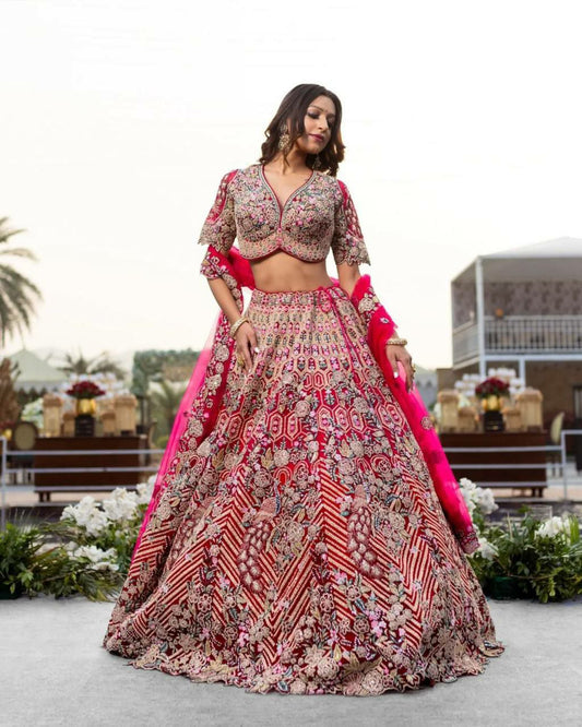 Premium Quality Twinkle Silk With Coding Sequins Work With Cancan & Canvas Patta Lehenga Choli