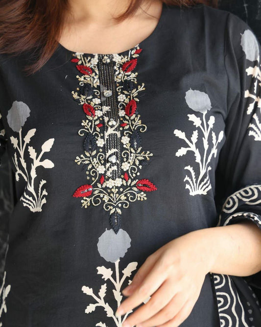 Designer Kurti Set With Dupatta For Women