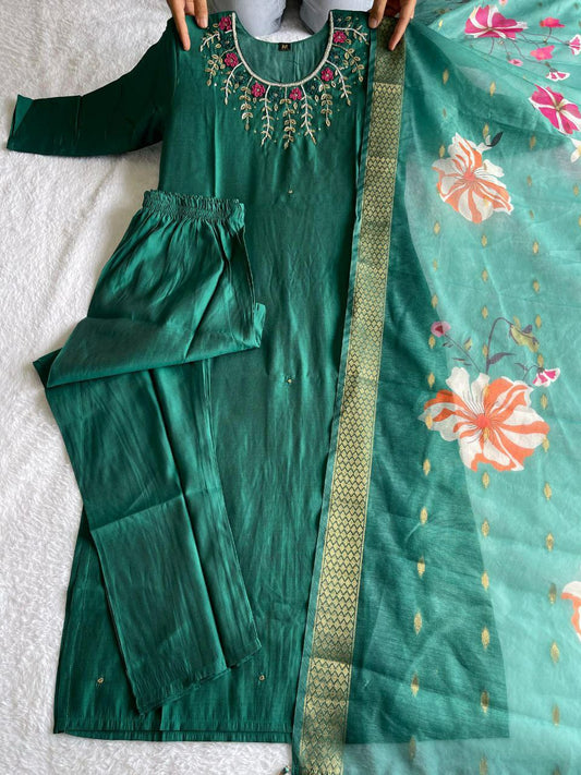 Premium Roman Silk Premium Roman Silk Kurti Set