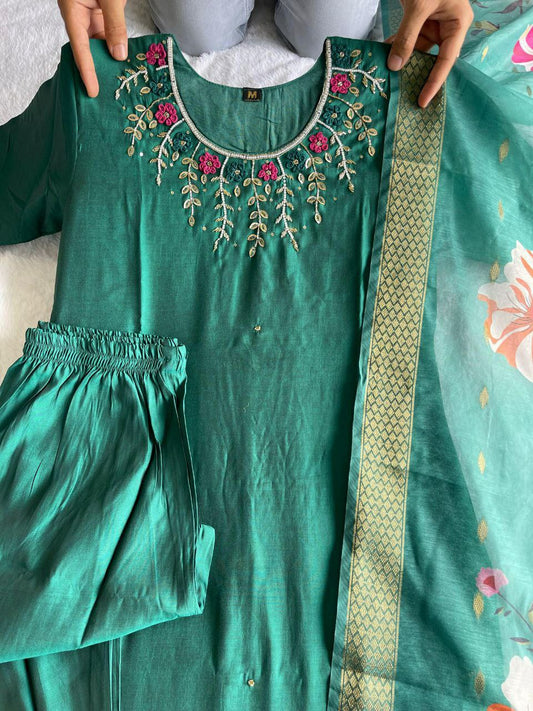 Premium Roman Silk Premium Roman Silk Kurti Set