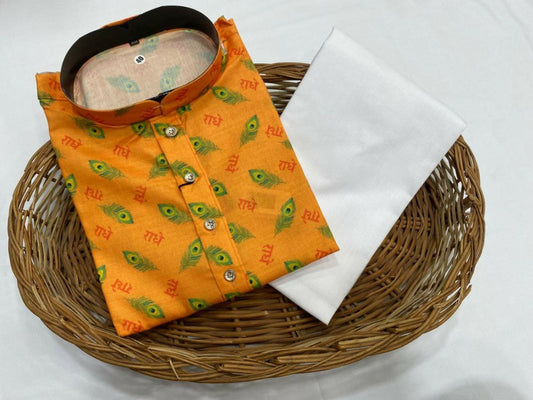 GODS NAME COTTON KURTA FOR MEN