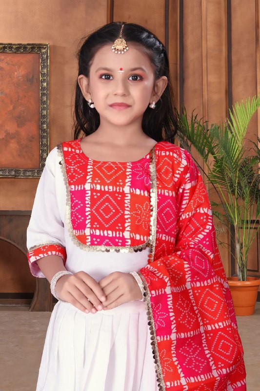 Heavy Pv Chanderi With Soft Printed Work With Heavy Lace Choli