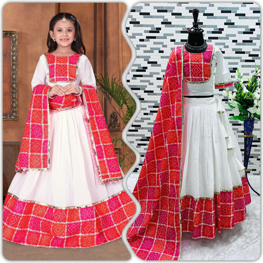 Heavy Pv Chanderi With Soft Printed Work With Heavy Lace Choli