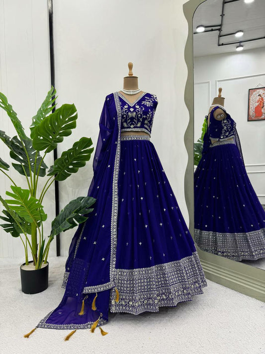 BLUE LEHENGA CHOLI FOR WOMEN