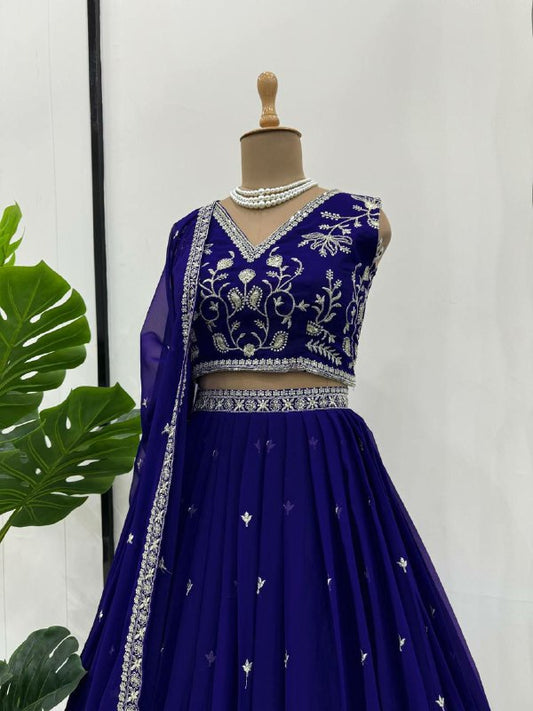 BLUE LEHENGA CHOLI FOR WOMEN