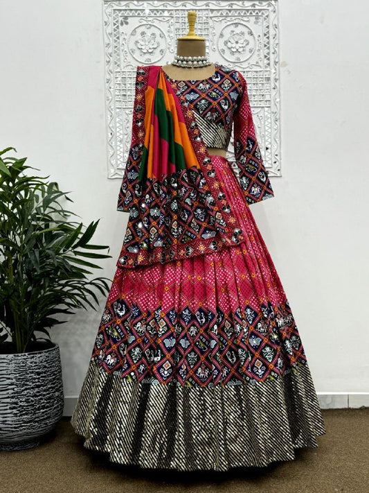 Lehenga Choli Heavy pure muslin cotton.