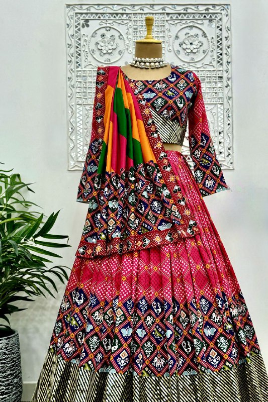 Lehenga Choli Heavy pure muslin cotton.