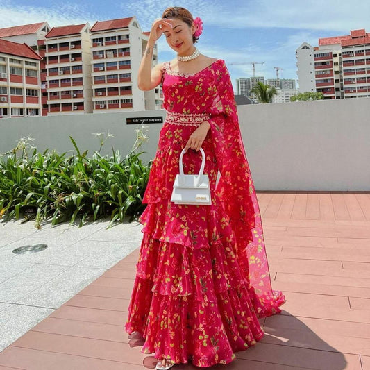 GEORGETTE LEHENGA SAREE FOR WOMEN IN NEW TREND