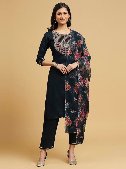 New Designer Kurti Pent Dupatta Set