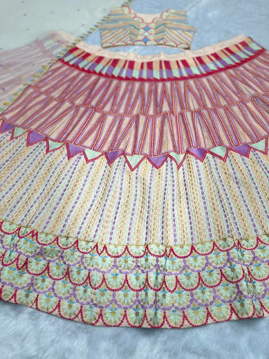 HEAVY MONO SILK LEHENGA CHOLI