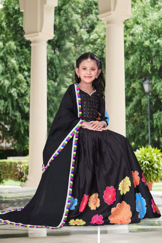 Heavy Pure Dal Satin With Soft Printed Work With Diamond WorkWith Lace Lehenga Choli