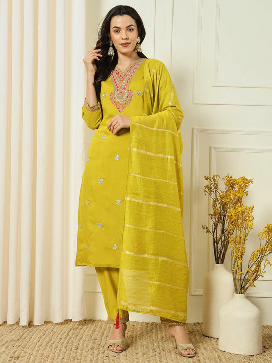 New Designers Kurti Pent Dupatta Set
