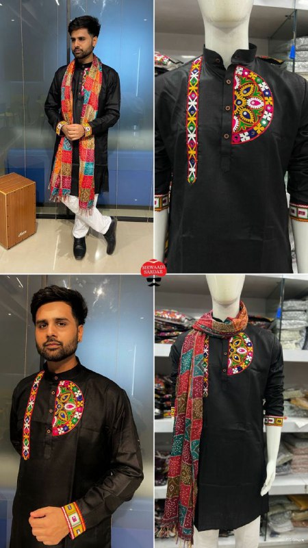 Cotton with Embroidery &amp; stylish pattern with pocket