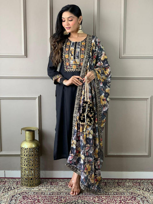 VISCOSE CHANDERI WOMEN KURTI
