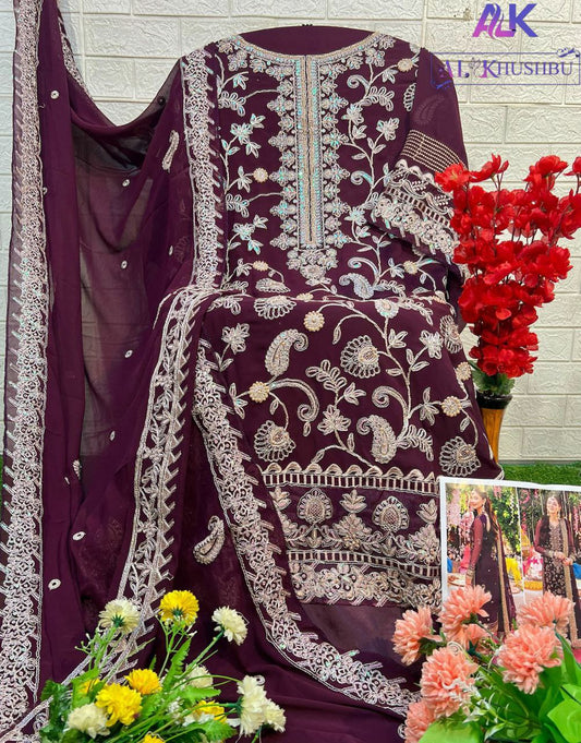 GEORGETTE WITH HEAVY EMBROIDERED KURTI FOR WOMEN