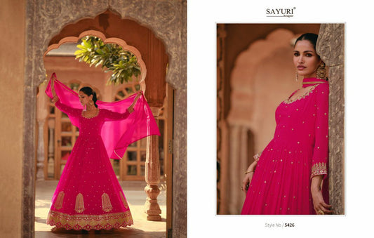 GEORGETTE WITH HEAVY EMBROIDERED ANARKALI KURTI