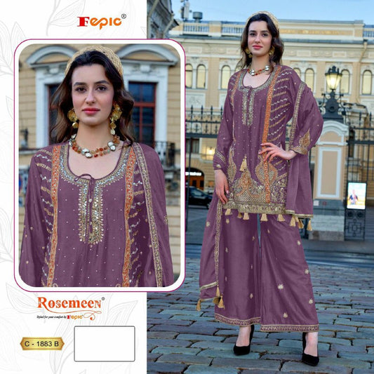 CHINON EMBORODERY WORK KURTA AND PLAAZA SET FOR WOMEN WITH NEW DESIGN