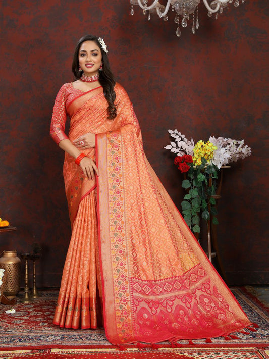 Soft Organza silk saree with zari weaving zari weawing design