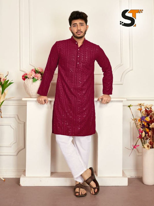 Traditional chikan work kurta for all beautiful occasions