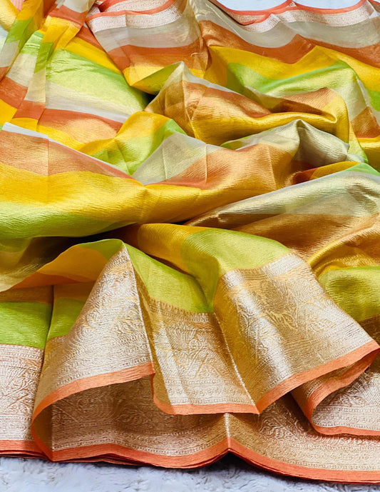 Launching the most trending and new in trend in banarsi soft crush silk saree
