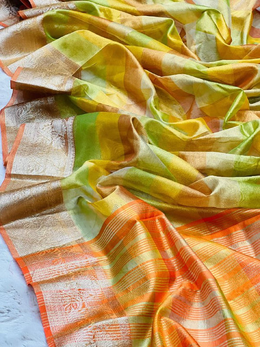 Launching the most trending and new in trend in banarsi soft crush silk saree