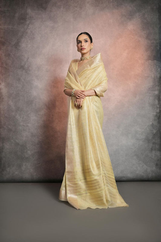 Soft Mulberry silk saree with all over classic zari weaving
