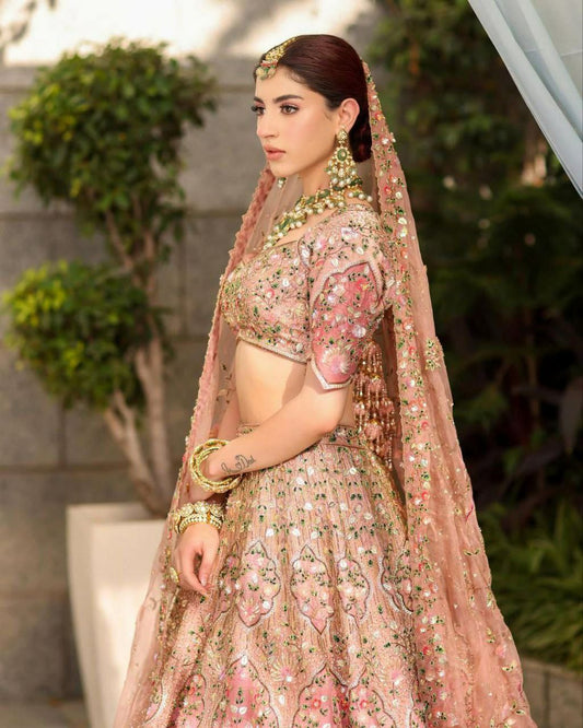 Slub Silk With Beautiful Embroidery Work , Dori Work With Heavy Sequins Work & Patch Work With Heavy Cancan And Canvas Lehenga Choli