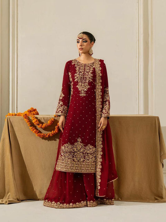 Heavy Georgette With Heavy Micro Cotton And Beautiful Coding Sequence Work And Moti Work Anarkali Dress
