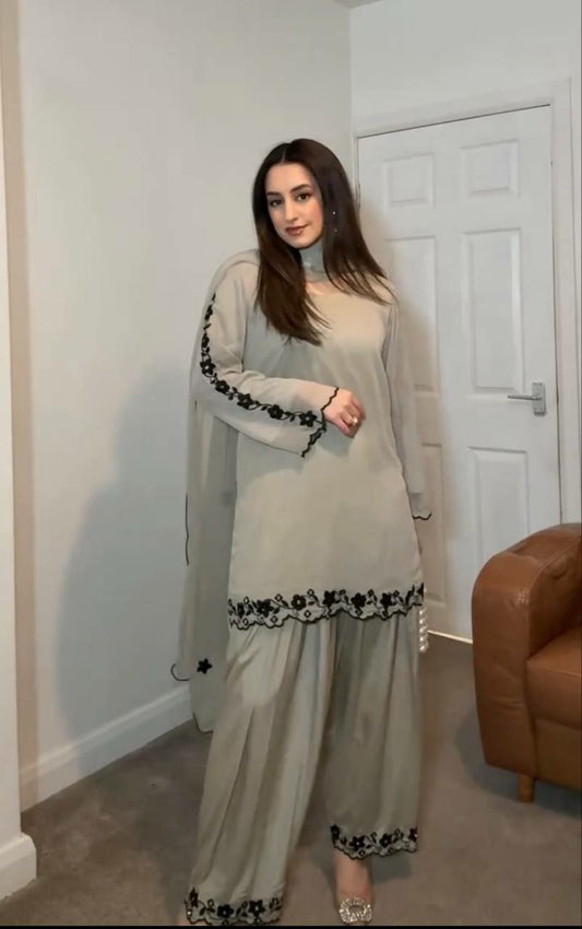 Eid Month Special Heavy faux Georgette with mirror Work Light Weight Salwar Suit