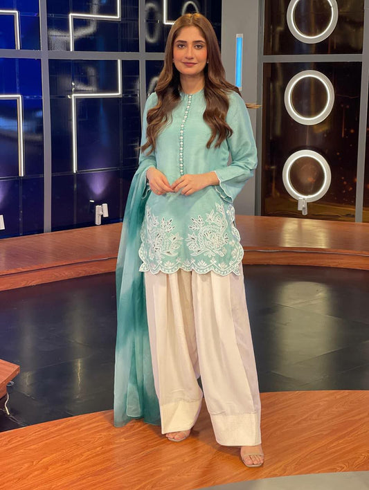 Heavy Georgette With Embroidery Work With Canvas Patta And Digital Print Dupatta And Farshi Pent Type Dress