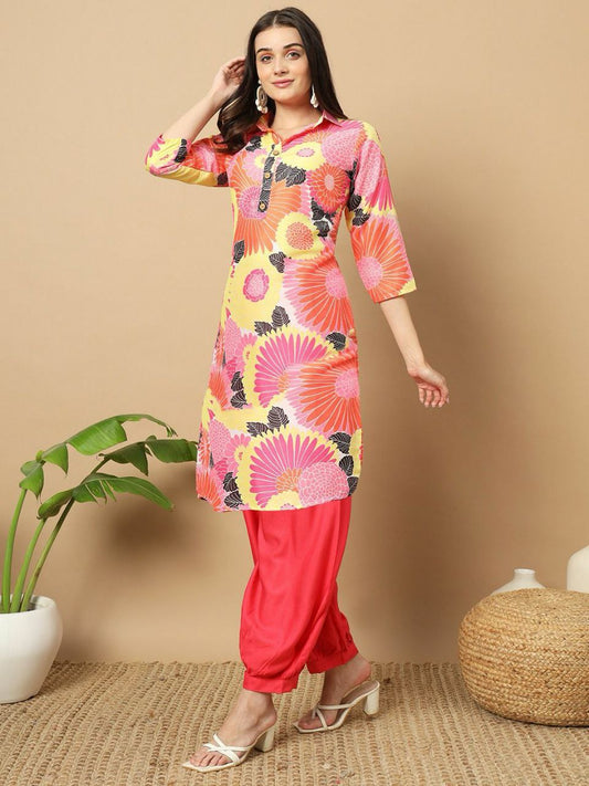 Printed Muslin Kurta and Patiyala Collection