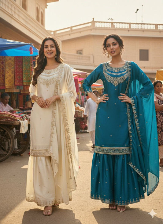 HEAVY EMBROIDERY SEQUENCE WORK