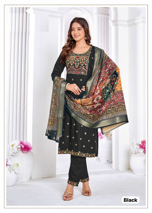 Rayon with Heavy Embroidery Work Kurtis