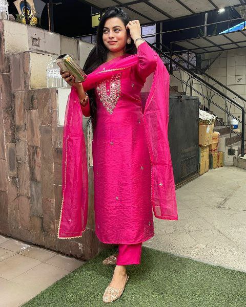 Viscose chanderi beautifull kurtis