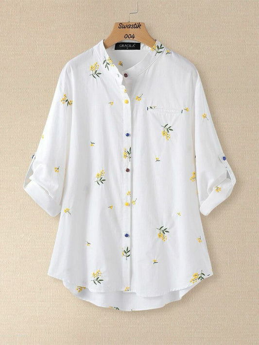 Heavy Viscose Rayon With Embroidery Stich Work top
