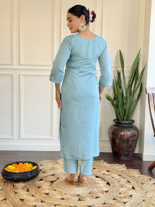 Designer Kurta Suit set On heavy Viscose fabric with Inner kurtis