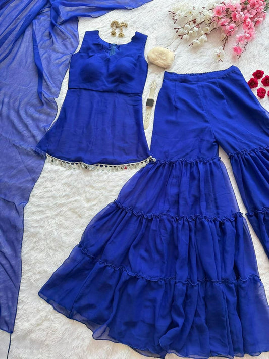 Top And Plazzo Set