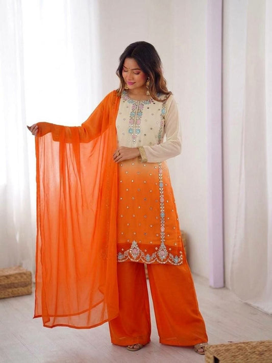 Kurti And Plazzo Set