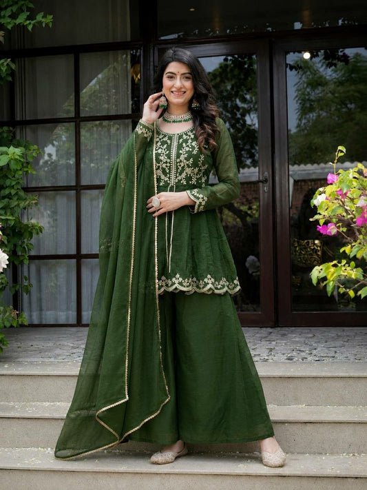 Plazzo And Kurti Set