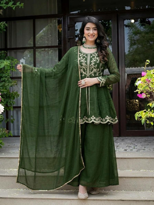 Plazzo And Kurti Set