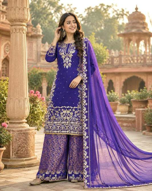 Plazzo And Kurti Set