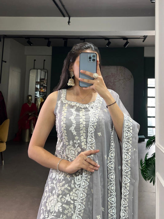 Sequins and Thread Embroidery Work