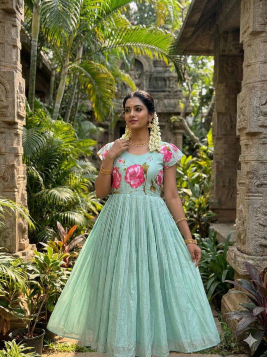 GORGEOUS ONE PIECE WITH EMBRODERY WORK