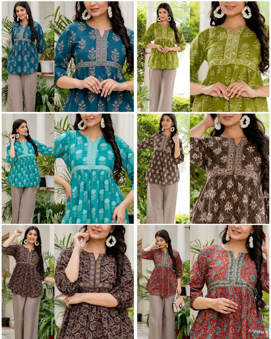 Printed tops for office and regular wear