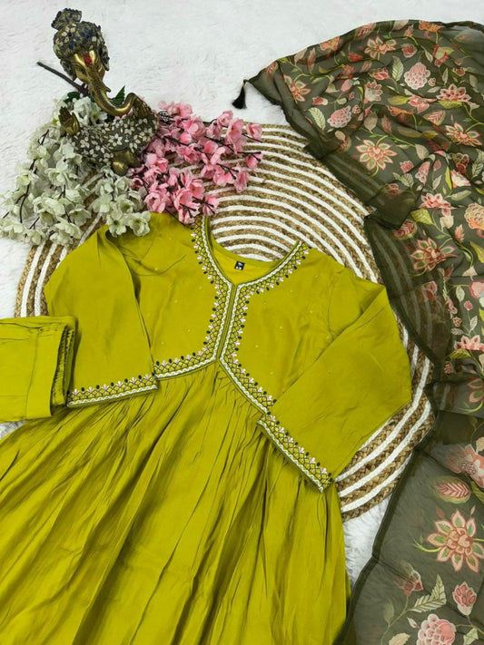 Viscose chanderi beautifull kurtis
