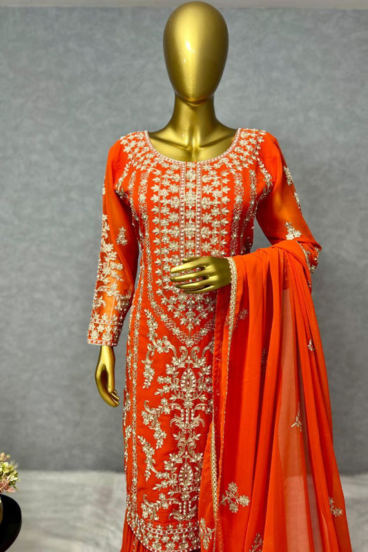 Beautiful Embroidery Thread Work With Peral Stone Hand Work For Women For Wedding