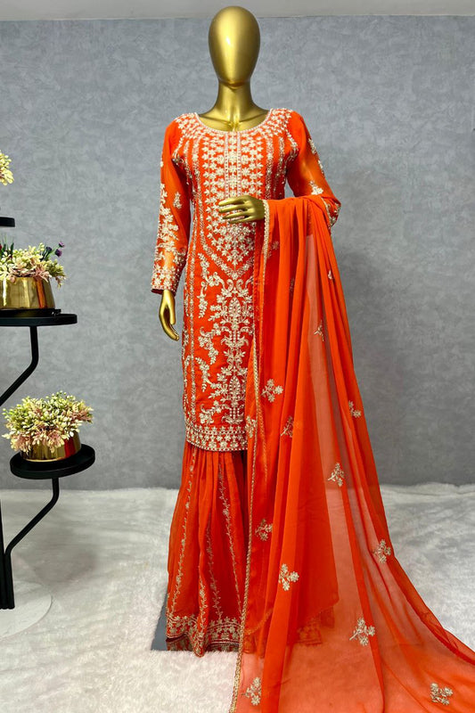 Beautiful Embroidery Thread Work With Peral Stone Hand Work For Women For Wedding