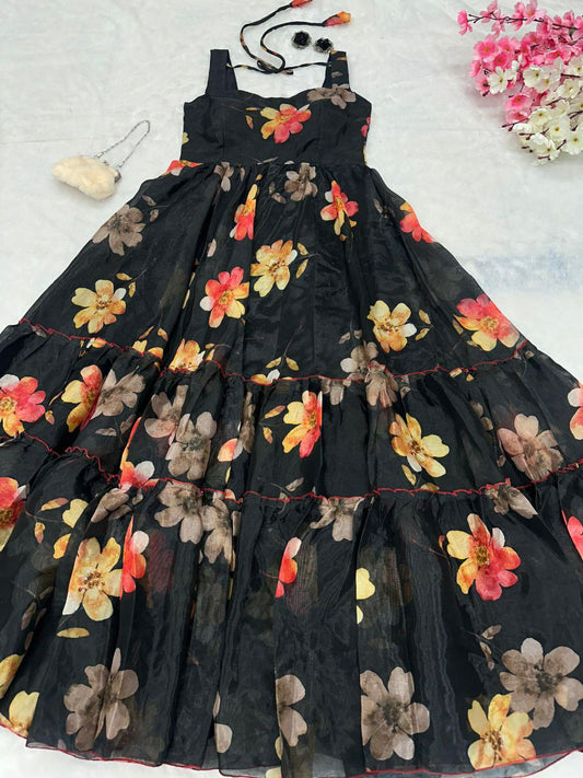 New Stylish Black Gown For Women